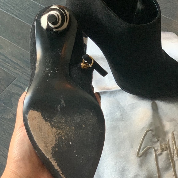 Giuseppe Zanotti Black Suede Ankle Boots EU 37 - Picture 7 of 10
